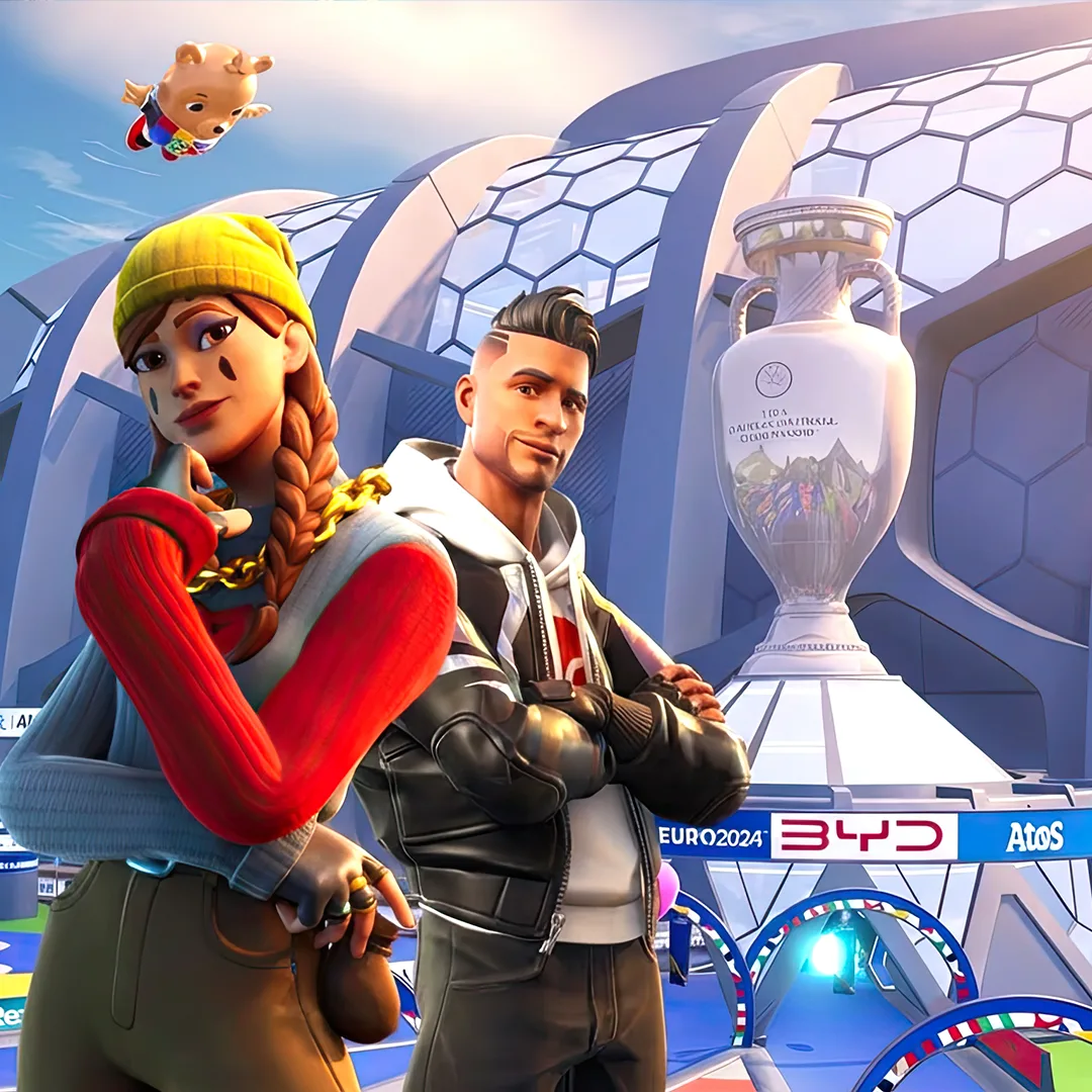UEFA EUROballer Battle arena in Fortnite with football mini-games and competitive gameplay
